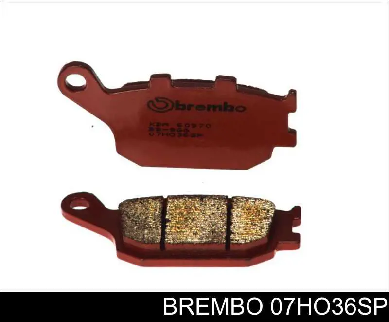 07HO36SP Brembo sapatas do freio traseiras de disco