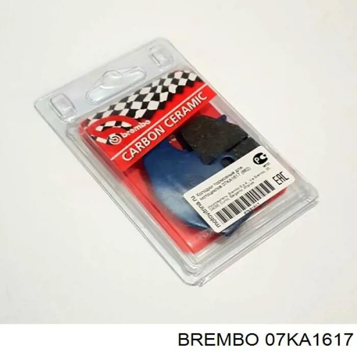 Задние тормозные колодки 07KA1617 Brembo