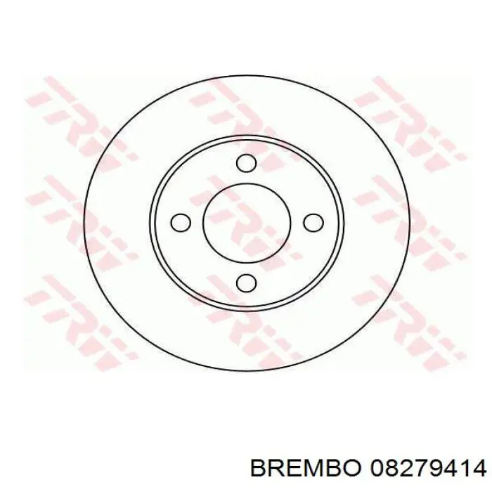08279414 Brembo Диск тормозной передний