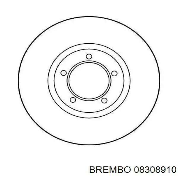 Купить 08308910 Brembo Ротор тормозной