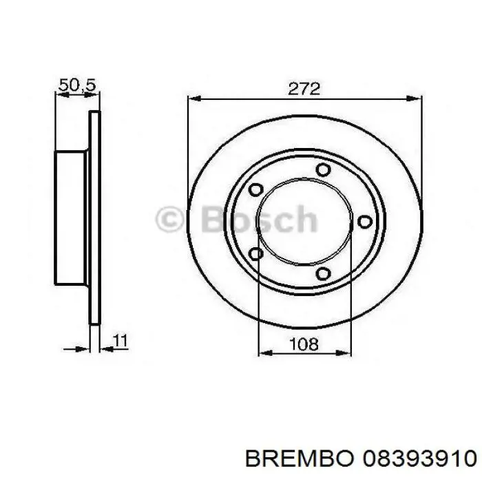 Купить 08393910 Brembo Ротор тормозной
