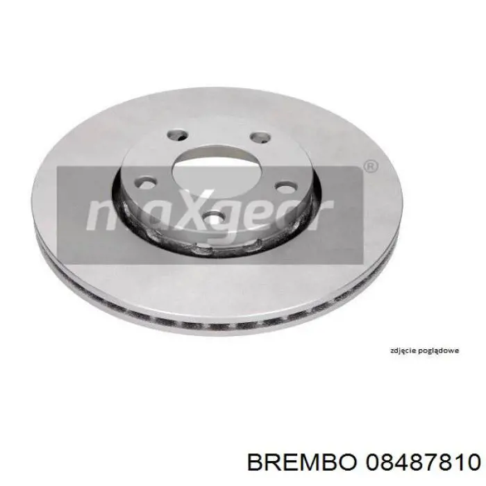Передние тормозные диски 08487810 Brembo