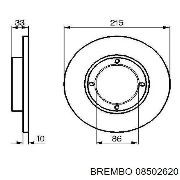 08502620 Brembo