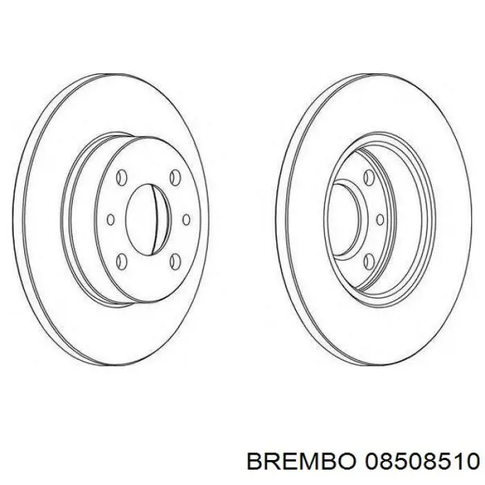 08508510 Brembo диск тормозной задний