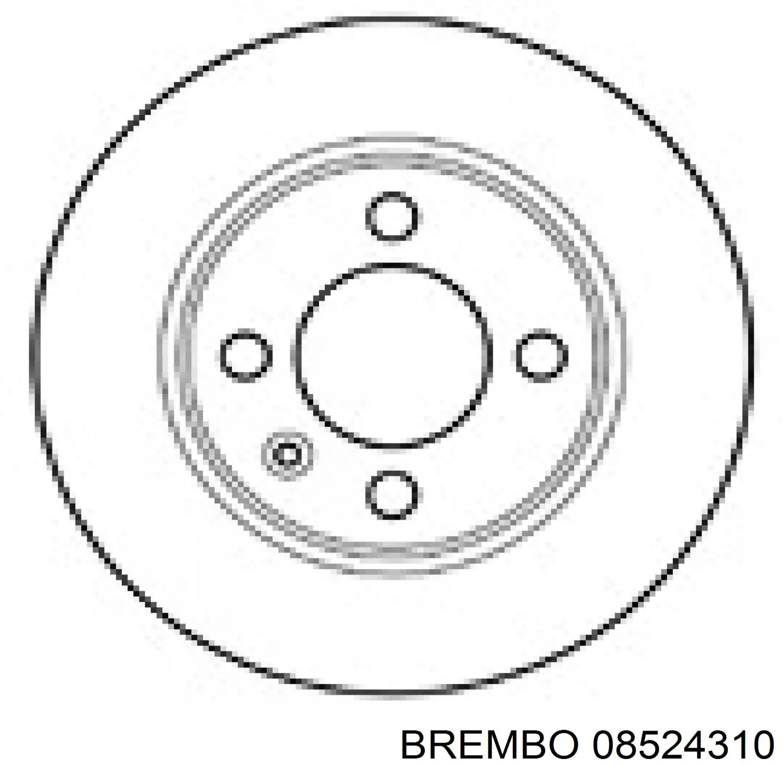 08524310 Brembo Диск тормозной передний