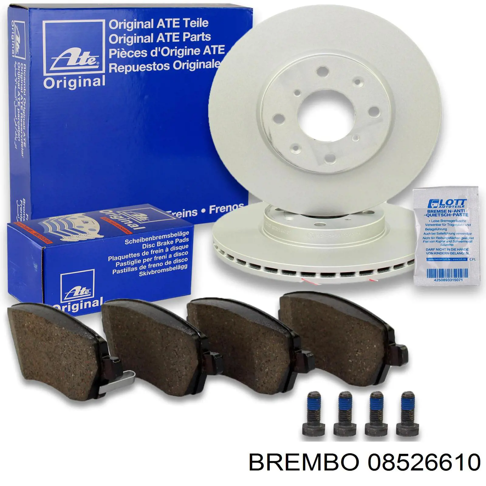 Передние тормозные диски 08526610 Brembo