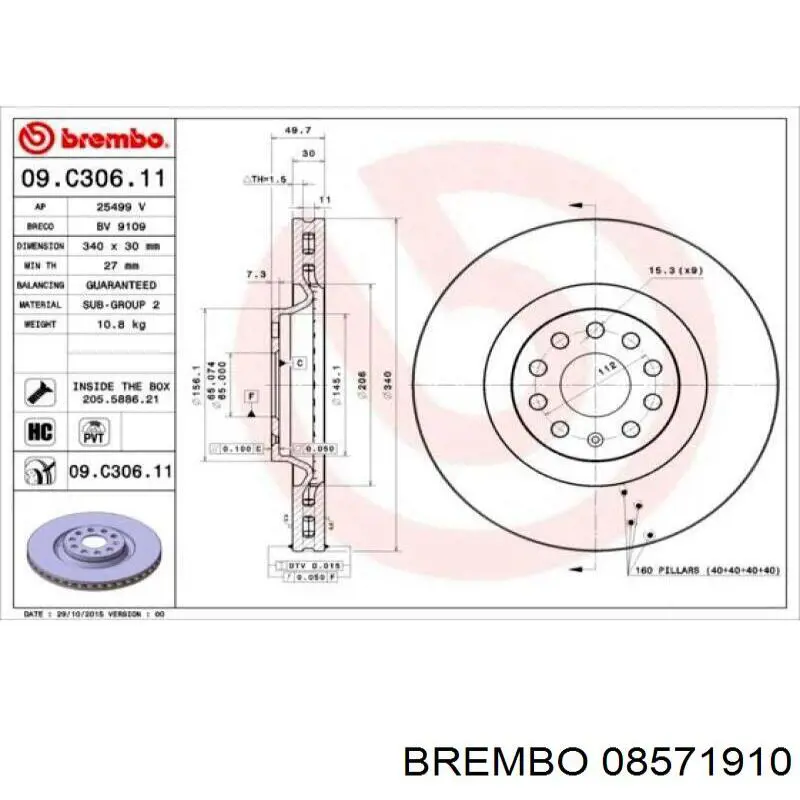 08571910 Brembo