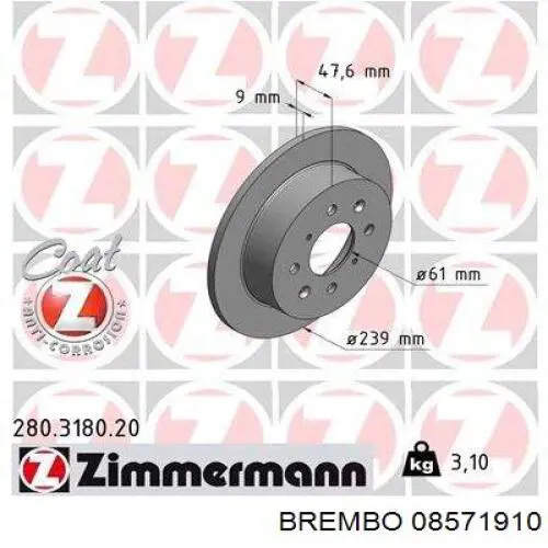 08571910 Brembo