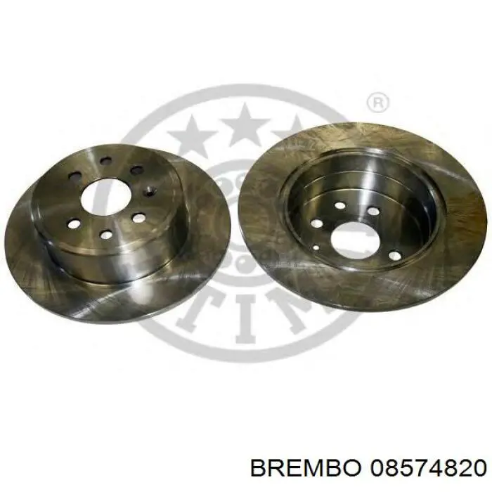 Задний тормозной диск Brembo 08574820 цена, от 24.63 USD