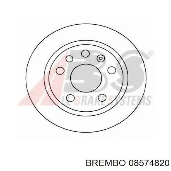 Купить 08574820 Brembo Диск тормозной задний