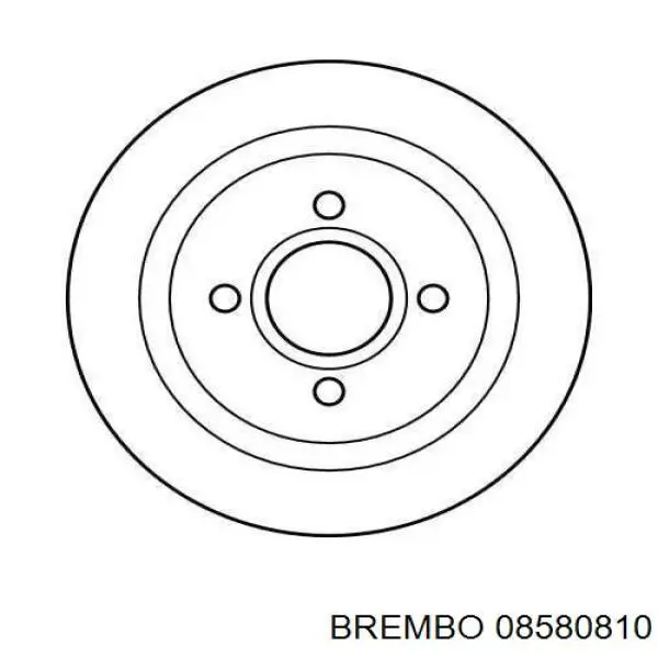 08580810 Brembo Дисковый тормоз