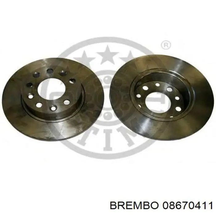 Купить 08670411 Brembo Диск тормозной задний
