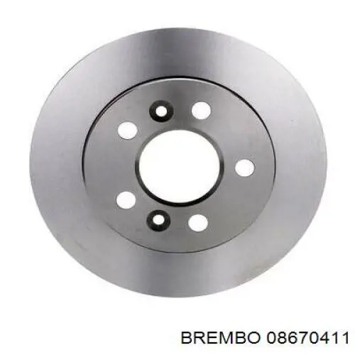 Задний дисковый тормоз Brembo 08670411