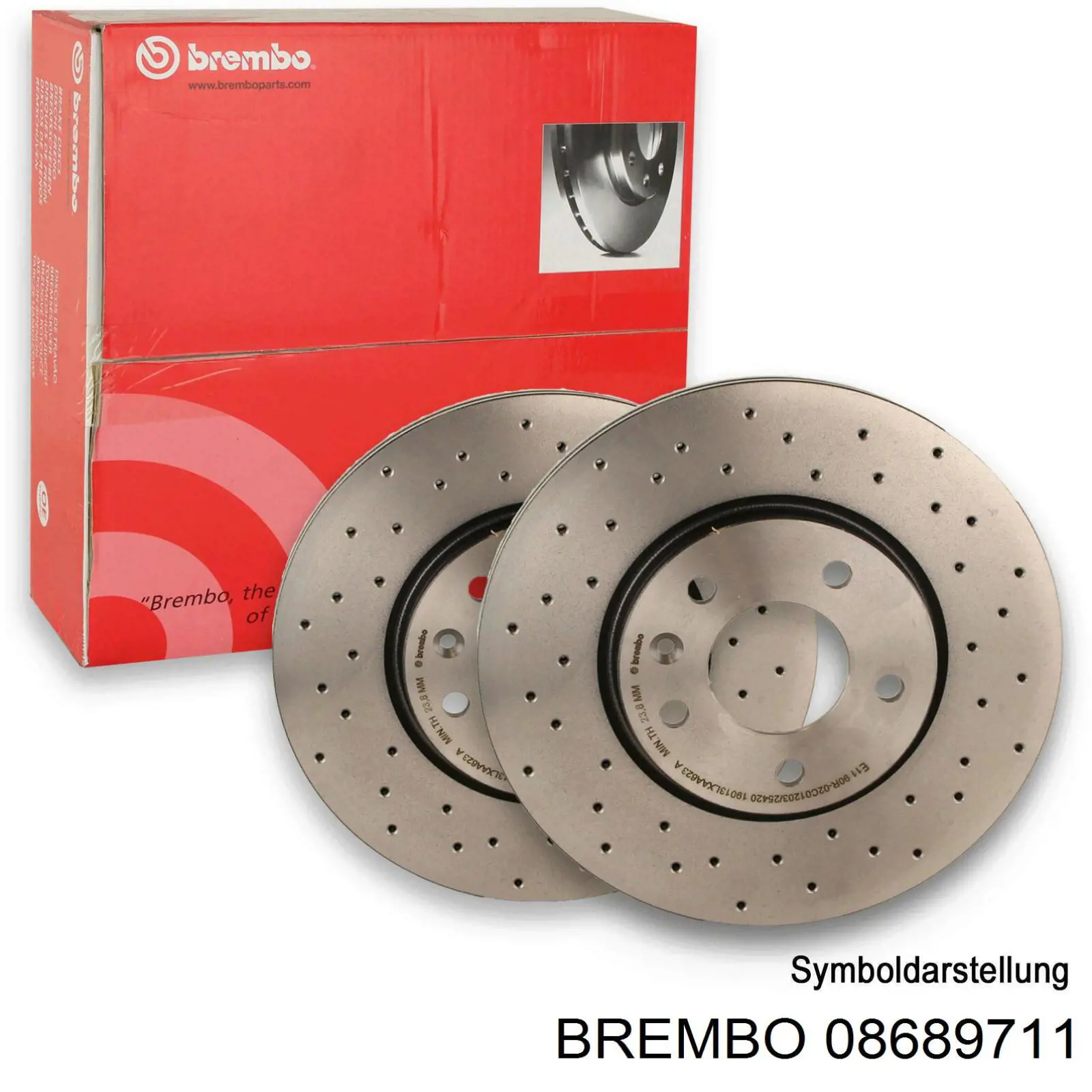 Задний тормозной диск Brembo 08689711 цена, от 39.34 USD