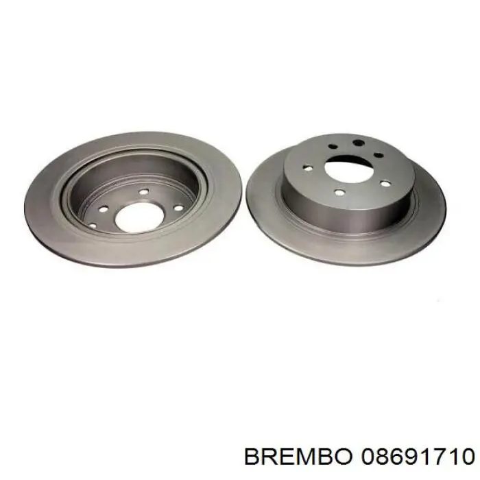 Купить 08691710 Brembo Диск тормозной задний