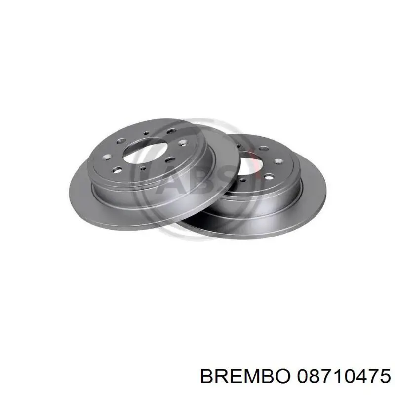 Задний тормозной диск Brembo 08710475 цена, от 48.46 USD