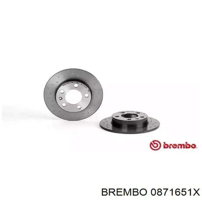 0871651X Brembo диск тормозной задний