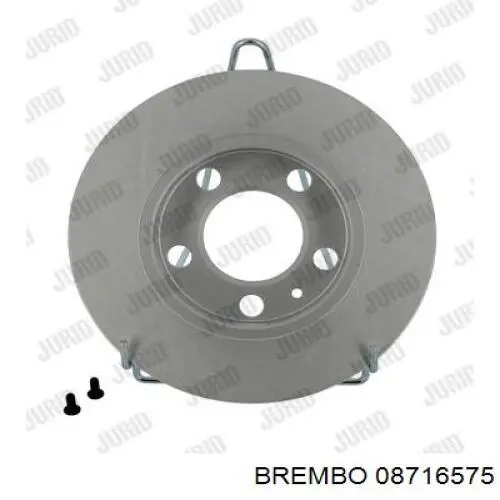 Купить 08716575 Brembo Диск тормозной задний