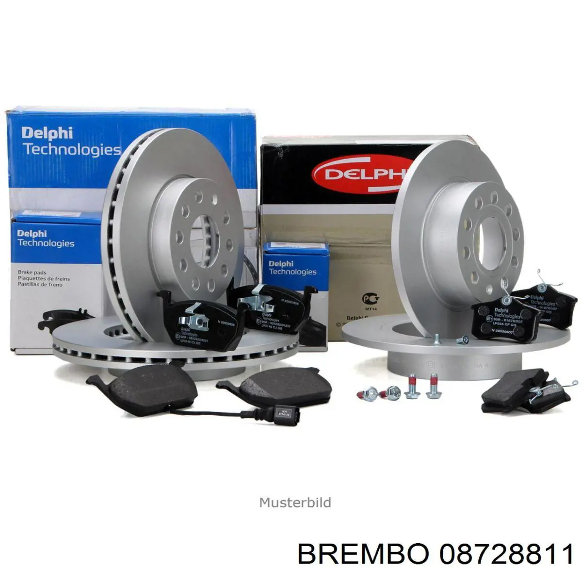 Тормозные диски 08728811 Brembo