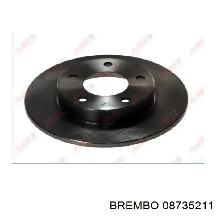 Задний тормозной диск Brembo 08735211 цена, от 24.87 USD