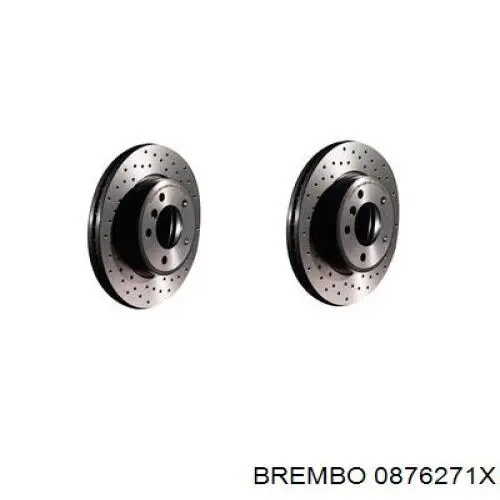 Купить 0876271X Brembo Диск тормозной задний