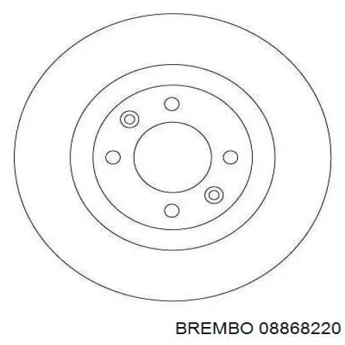 08868220 Brembo Дисковый тормоз
