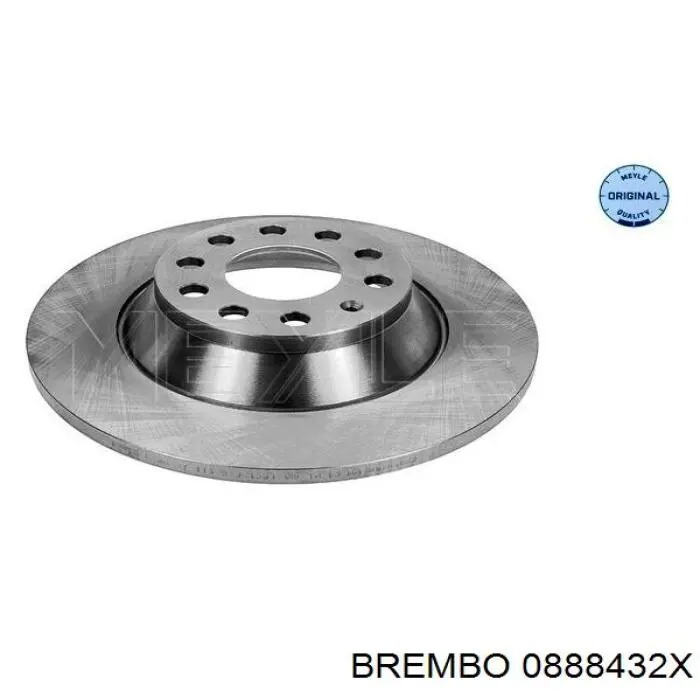 Купить 0888432X Brembo Диск тормозной задний