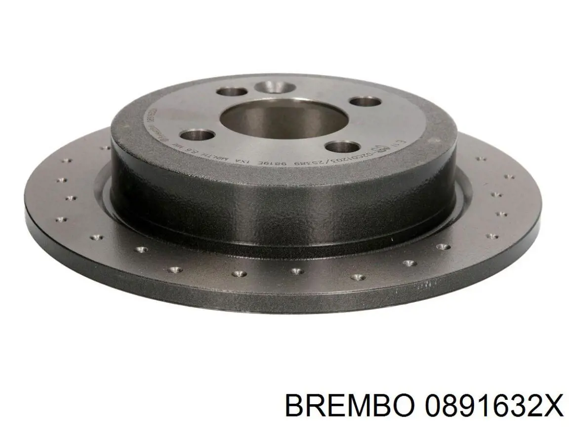 Задний дисковый тормоз Brembo 0891632X