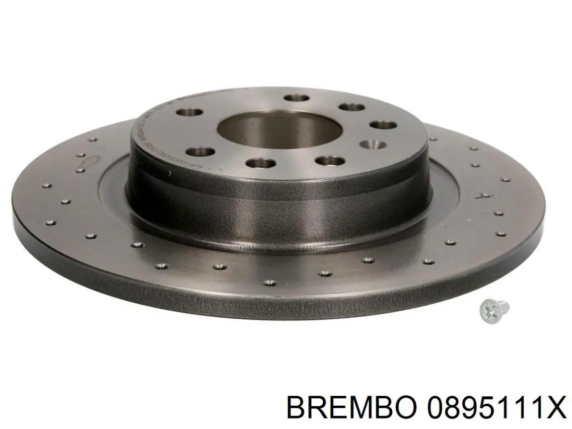 0895111X Brembo диск тормозной задний