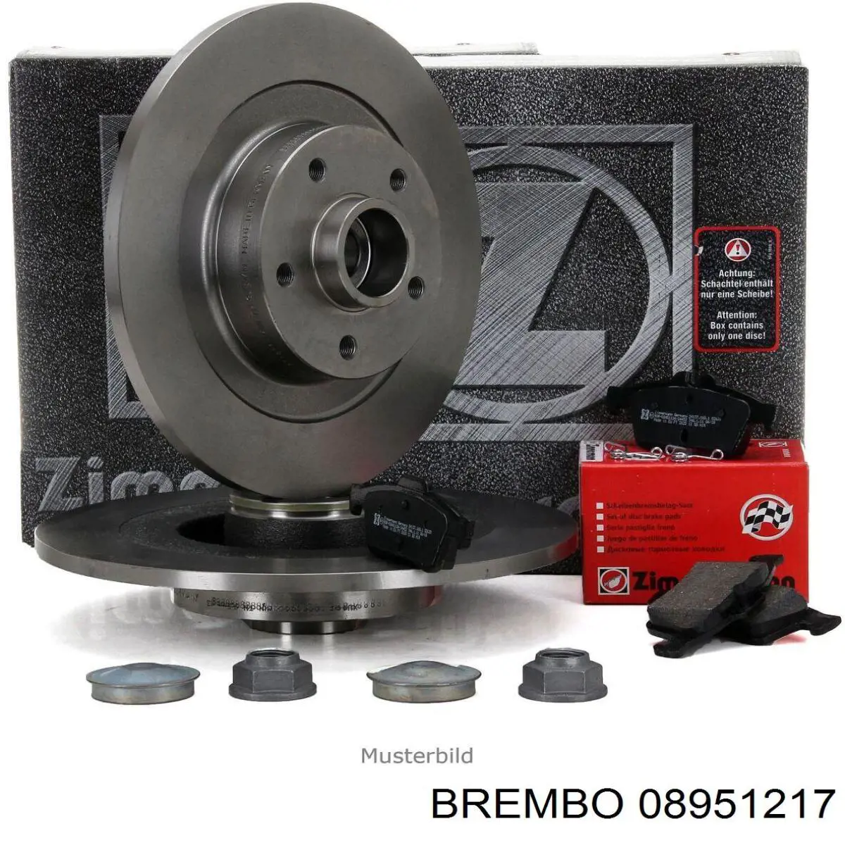 Диск гальмівний задній 08951217 Brembo
