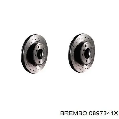 Купить 0897341X Brembo Диск тормозной задний