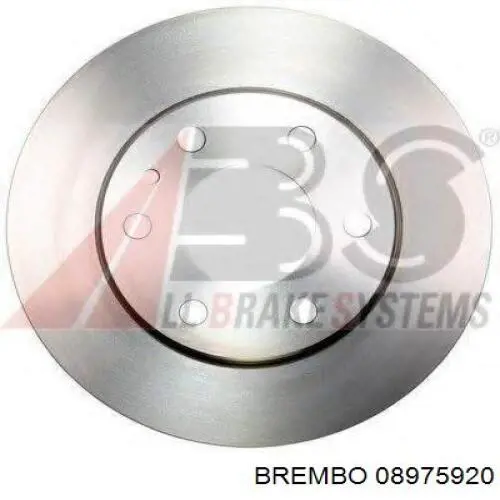 Купить 08975920 Brembo Диск тормозной задний