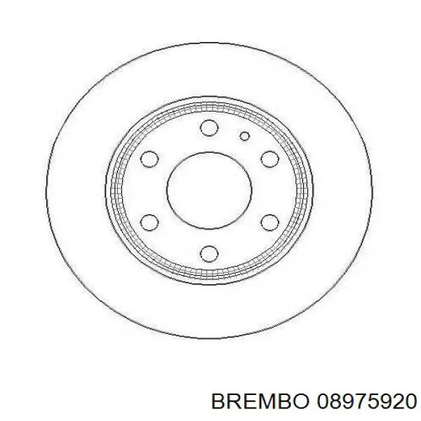 Тормозные диски 08975920 Brembo