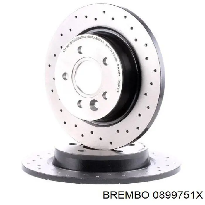 Тормозные диски 0899751X Brembo