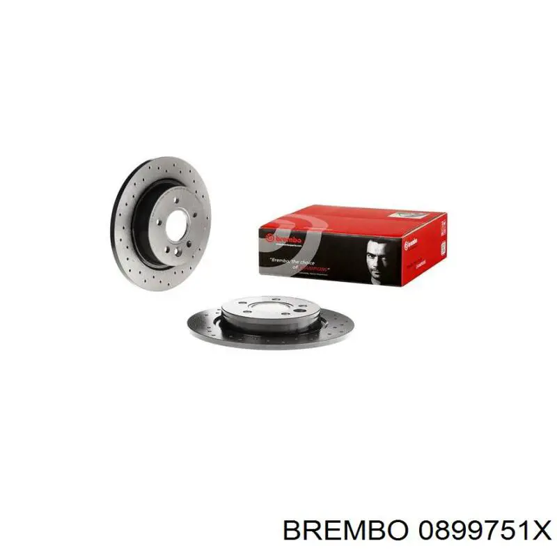 Купить 0899751X Brembo Диск тормозной задний