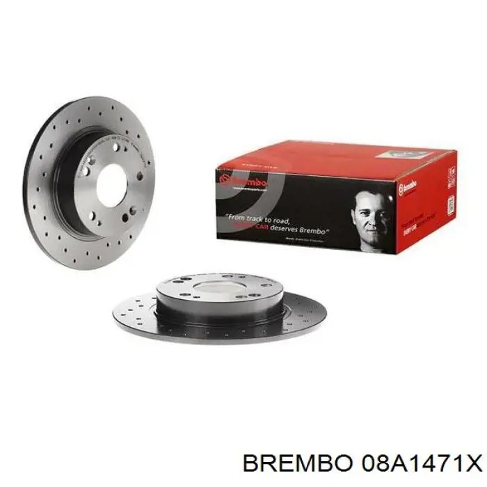 08A1471X Brembo диск тормозной задний
