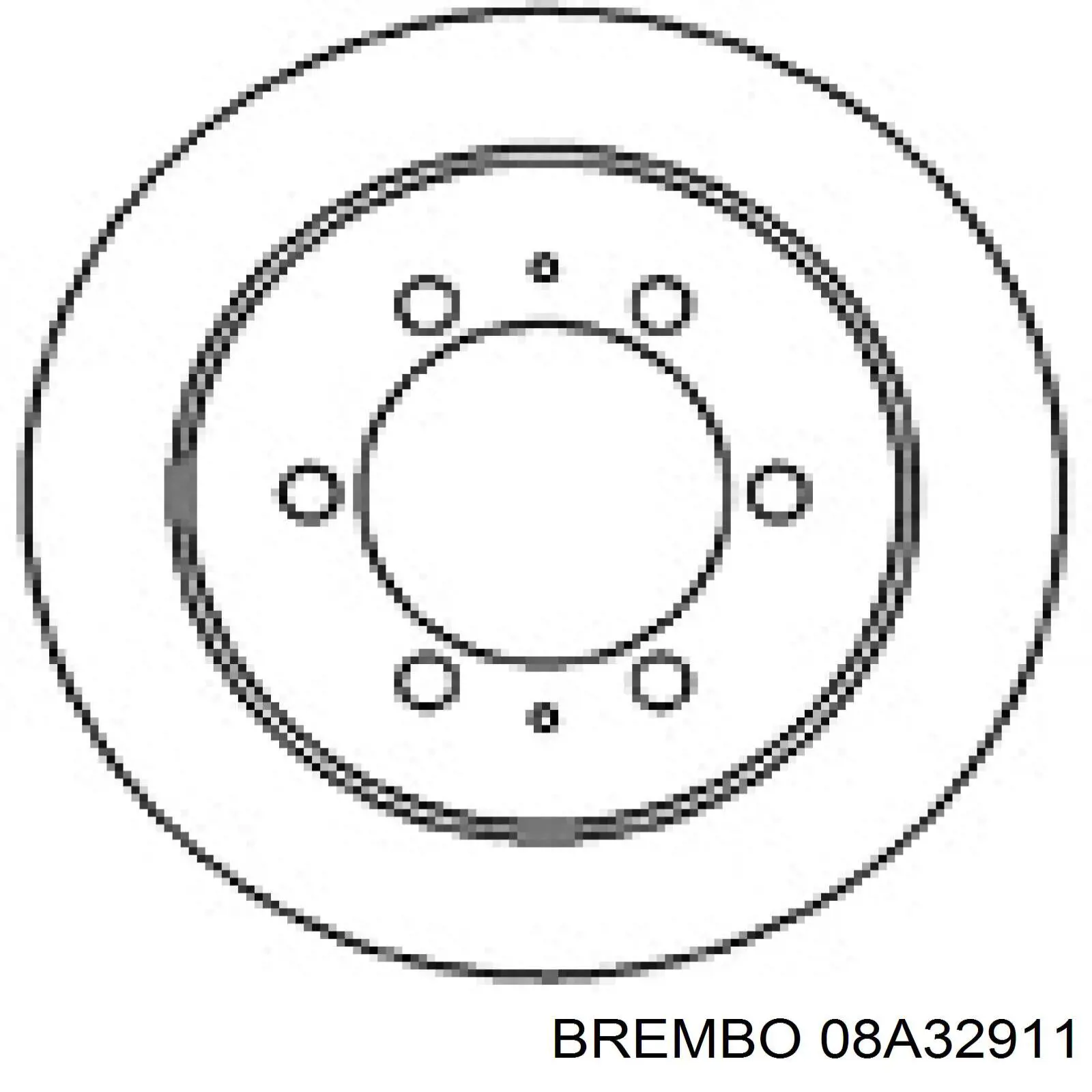 Задний дисковый тормоз Brembo 08A32911