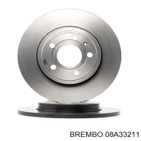 Disco de freno trasero 08A33211 Brembo