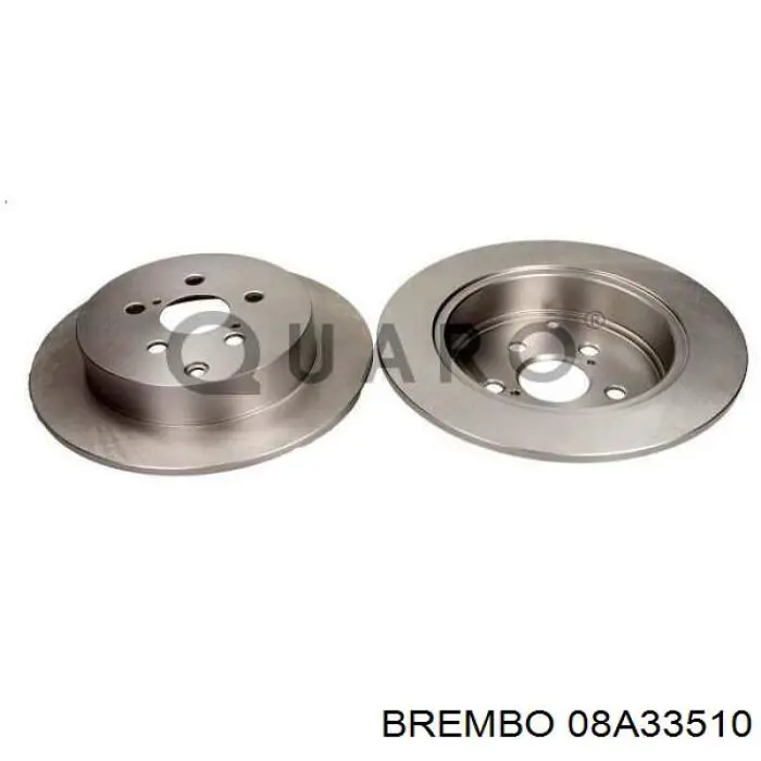 Задний тормозной диск Brembo 08A33510 цена, от 37.42 USD