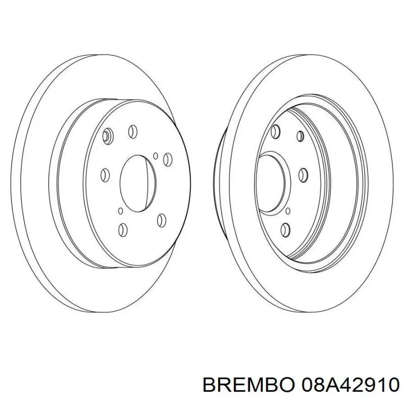 08A42910 Brembo Дисковый тормоз