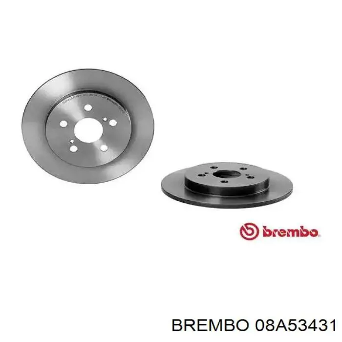 Тормозные диски 08A53431 Brembo