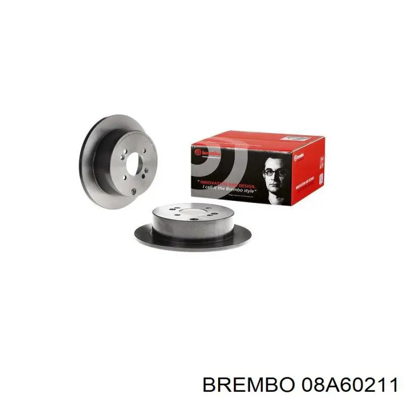 08A60211 Brembo диск тормозной задний