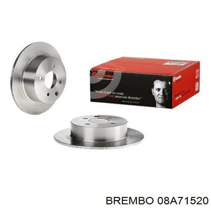 08.A715.20 Brembo диск тормозной задний