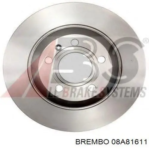 Купить 08A81611 Brembo Диск тормозной задний