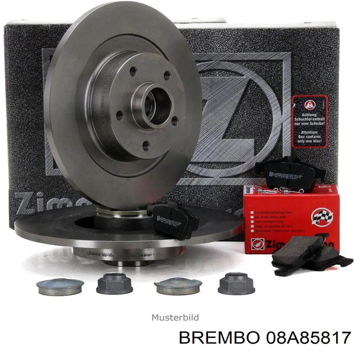 Купить 08A85817 Brembo Диск тормозной задний