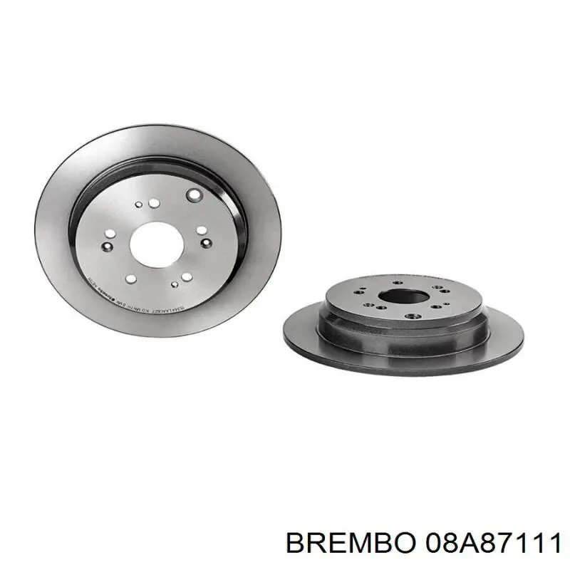 Задний тормозной диск Brembo 08A87111 цена, от 46.32 USD