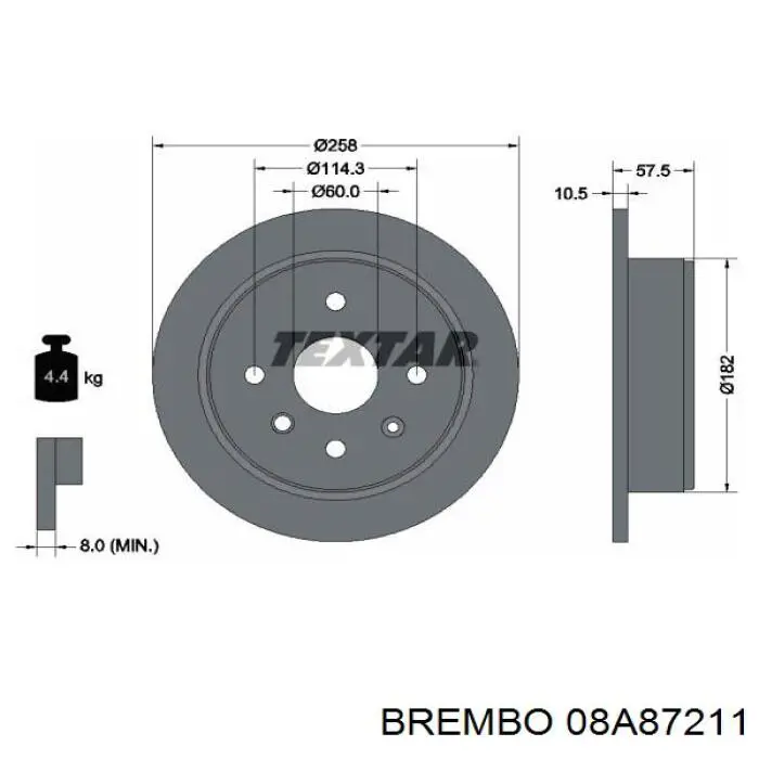 08A87211 Brembo