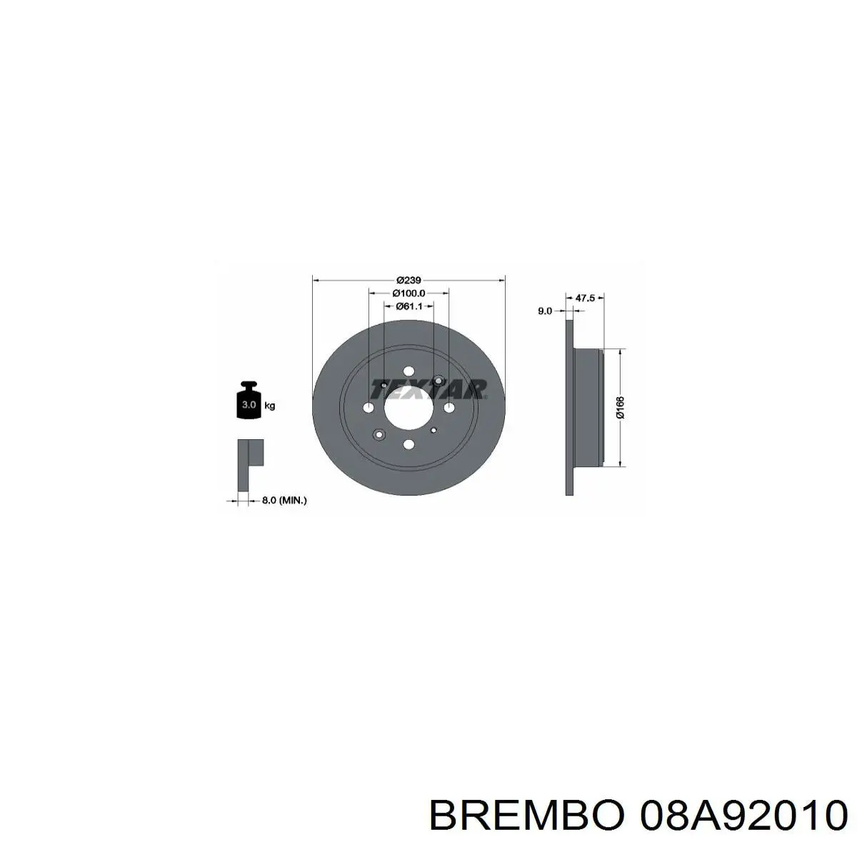 08A92010 Brembo