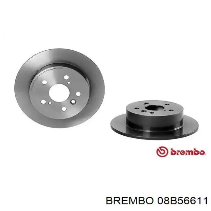 08.B566.11 Brembo disco do freio traseiro