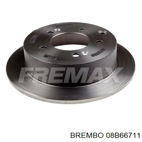 Тормозные диски 08B66711 Brembo